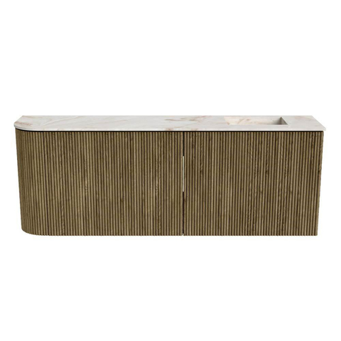 Mondiaz JOYA-DLUX 111.6cm toiletmeubel - ronding links kleur Dusk - Wastafel FAYE positie Rechts Zonder kraangat kleur Frappe. SW1423113
