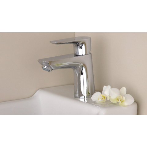 Hansgrohe Talis e 1 greeps wastafelkraan - 80 met trekwaste - hoogglans chroom SW28977