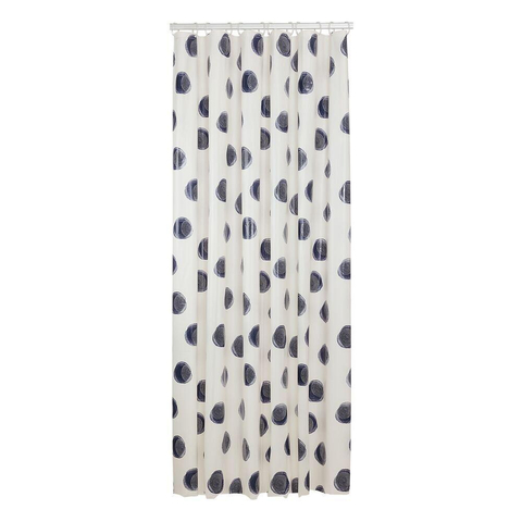 Sealskin Mood Rideau de douche 180x200 cm PEVA Bleu / Blanc cassé SW699490
