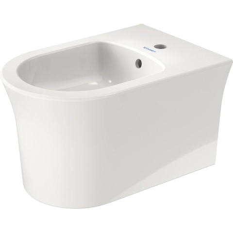 Duravit White tulip Wandbidet - 54x37x31.5cm - met overloop - wit SW640404