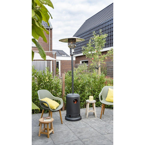 Eurom Chauffage de terrasse THG 10000 Chauffage de patio au gaz 10000 watts Noir mat SW539137
