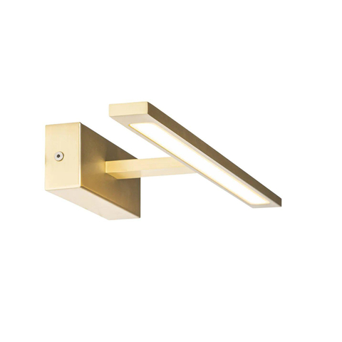 QAZQA Jerre applique murale - 41,5x13,5x5,5cm - LED incluse - IP44 - laiton (or) SW1187241