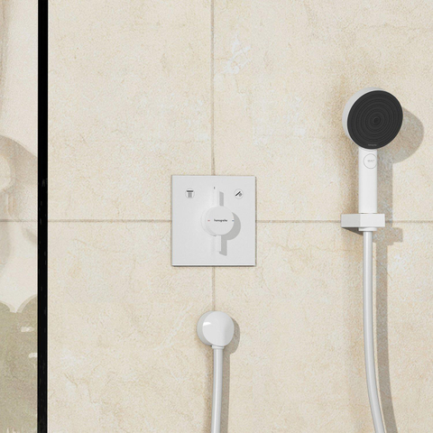 Hansgrohe Duoturn E mitigeur encastré pour 2 fonctions mat blanc SW918600