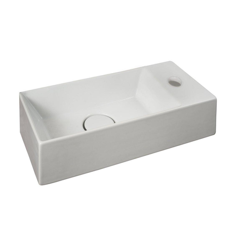 Xenz Rosa lave-mains - 20x20x11cm - céramique - 1 trou robinet - sans bonde - blanc brillant SW379479