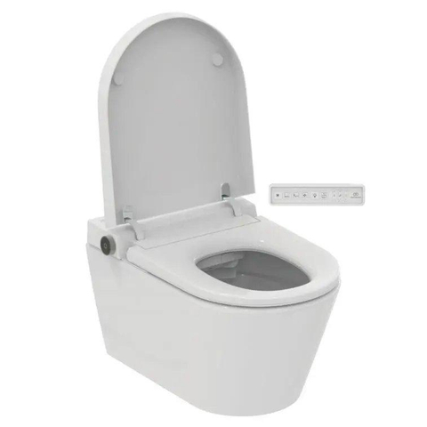 Ideal Standard i.life E WC lavant – séchage à air chaud & 4 programmes de douche – blanc brillant SW1416400