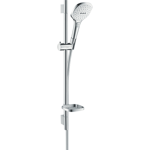 Hansgrohe Raindance Select E Doucheset - 120 - 3jet - ecosmart - met Unica - glijstang 65 cm en zeepschaal - hoogglans chroom GA20121