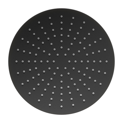 Hotbath COBBER Ensemble de douche à effet pluie - robinet encastré - thermostatique - pomme de douche 20 cm - douchette à main - noir mat PVD SW1437749
