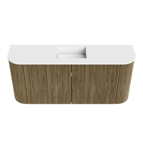 Mondiaz JOYA Meuble de toilette 93,2 cm - arrondi gauche et droite couleur Dusk - Vasque FAYE position Milieu Sans trou de robinet couleur Talc SW1421615
