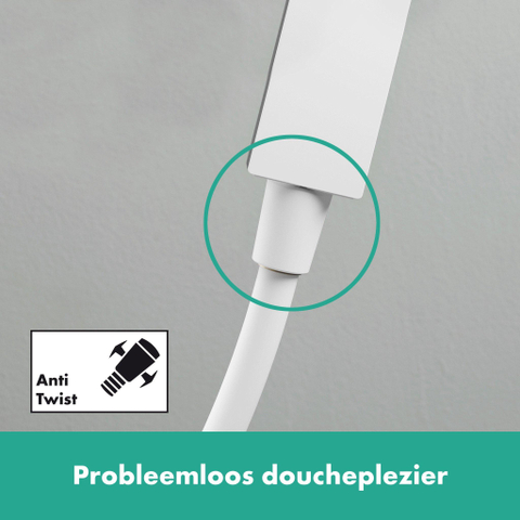 Hansgrohe Pulsify e Doucheset - 100 - 1jet - ecosmart - glijstang 65cm m.wit - mat wit SW918138