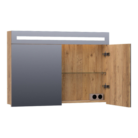 BRAUER Promise armoire de toilette – 99 x 70 x 15 cm – LED directe – Chateau SW371602