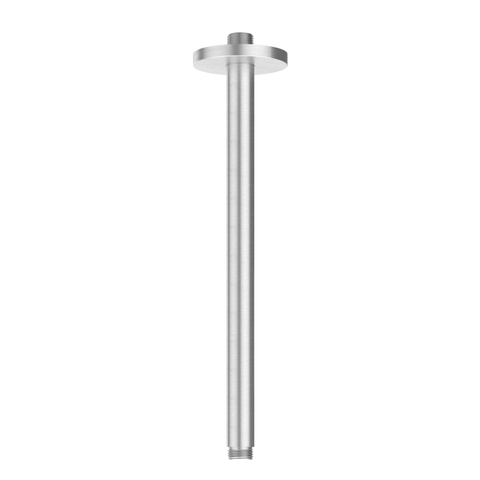 IVY Concord Ensemble de douche pluie - encastré - symmetry - inverseur d’arrêt 2 voies - bras de plafond 30 cm - douche de tête medium 25 cm - support avec sortie - flexible de douche 150 cm - douchette barreau - RVS316 - brossé SW1032028