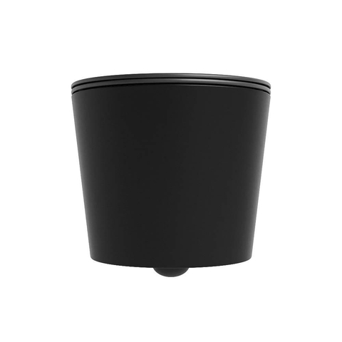 Mondiaz LAVIE WC suspendu – sans bride – 36 x 53 cm – avec abattant softclose – Urban (noir), abattant Dark grey (gris) SW1208610