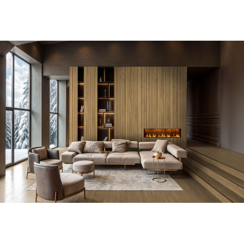 ÉCHANTILLON Terravito Elmico Carrelage parquet céramique mural et de sol - 60x120cm - 6.0mm - rectifié - Fluted SW1242374