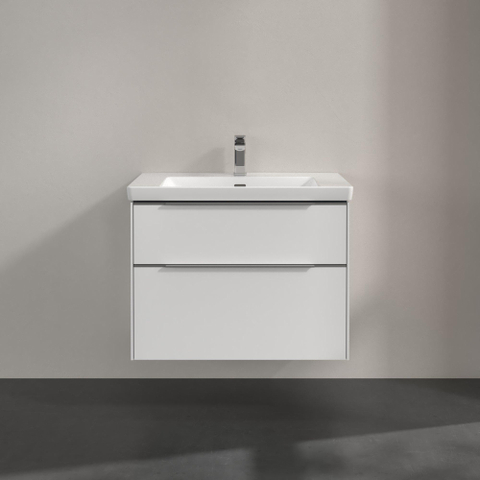 Villeroy & Boch Subway 3.0 wastafelonderkast - 77.2x57.9cm - 2 lades - Brilliant White (wit) SW641504