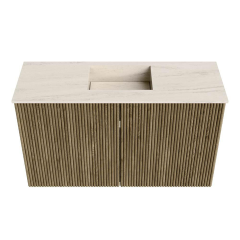 Mondiaz JOYA-DLUX 70cm meuble de salle de bains - couleur Dusk - Vasque FAYE position Milieu Sans trou de robinet couleur Meli. SW1425817