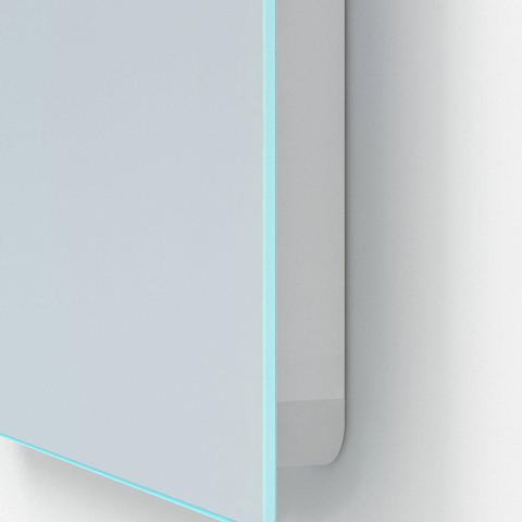 Adema Squared 2.0 Miroir salle de bains 100x70cm avec éclairage LED supérieur avec interrupteur capteur SW647633