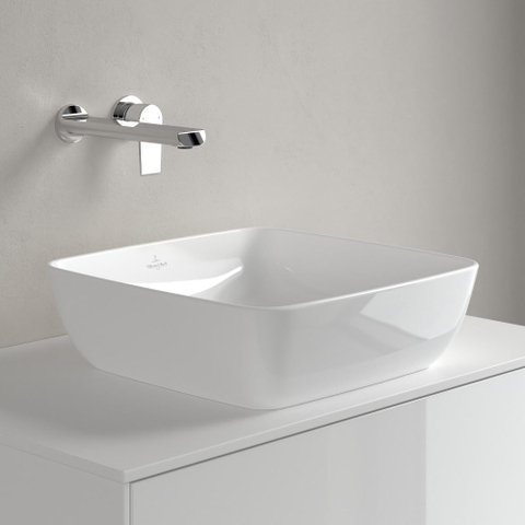 Villeroy & Boch Artis vasque à poser - 41x41cm - sans trou de robinetterie sans trop-plein ceramic+ blanc GA57119