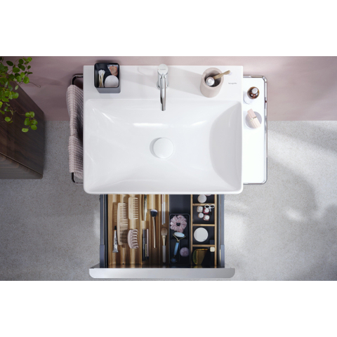 Hansgrohe Tecturis s Eengreeps wastafelkraan - 110 - coolstart - met PopUp - trekwaste - hoogglans chroom SW918688