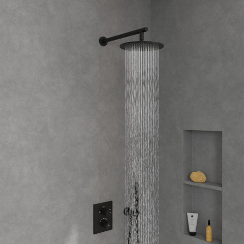 Villeroy & Boch Universal Showers regendouche - 252mm rond - mat zwart SW974333