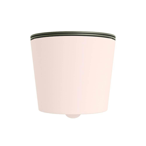 Mondiaz LAVIE WC suspendu – sans bride – 36 x 53 cm – avec abattant softclose – Rosee (rose), abattant Army (vert) SW1208576