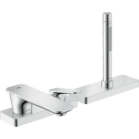 Hansgrohe Axor Citterio C afbouwdeel v. 3-gats inbouw badrandkraan m. sboxm. handdouche. voorsprong 15.5cm - chroom SW1152126