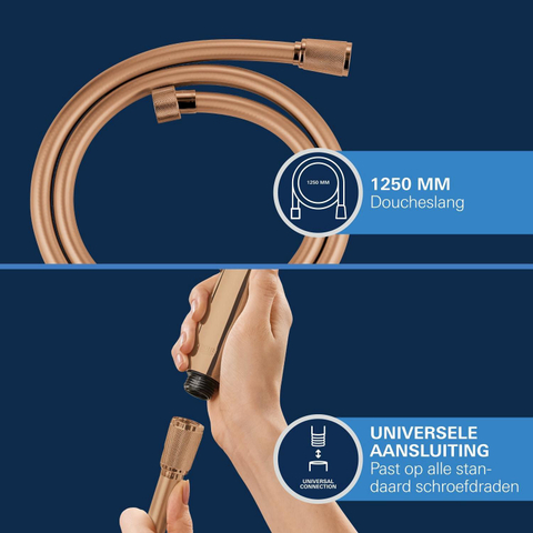 Grohe Silverflex Doucheslang - 125cm - glad - warm sunset (koper) SW116332