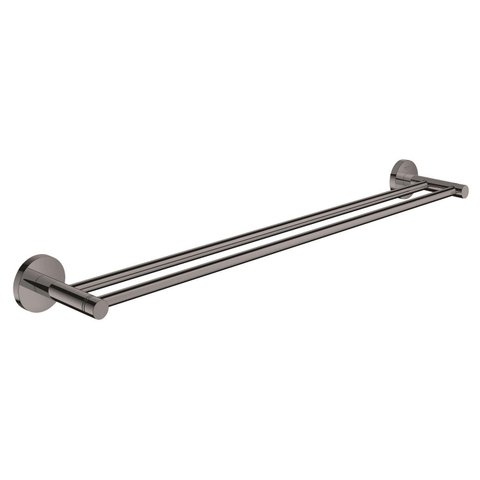 Grohe Essentials Handdoekhouder - 60cm - dubbel - hard graphite (antraciet) SW98960