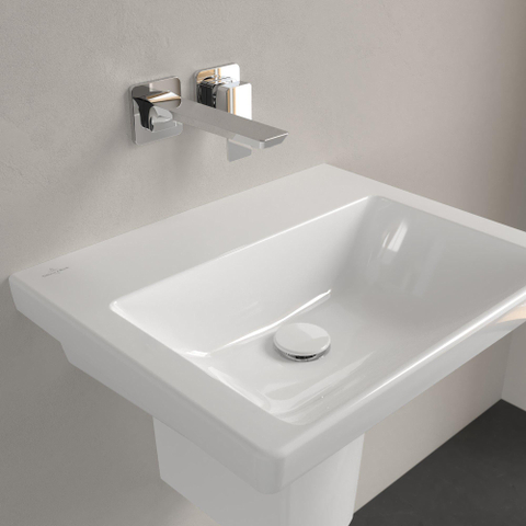 Villeroy & Boch Subway 3.0 Lavabo - 550 x 440 x 165 mm - Blanc Alpin CeramicPlus - sans trop-plein SW701529