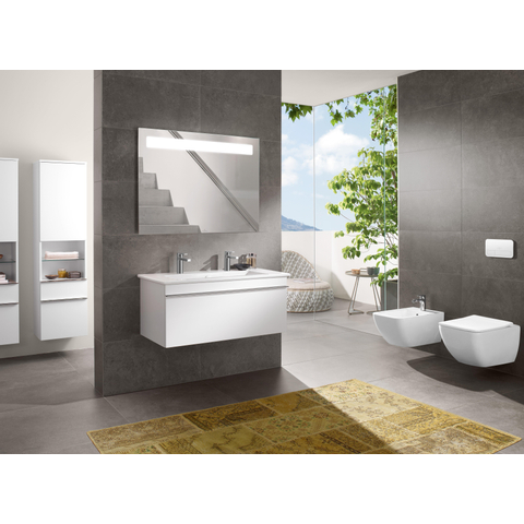 Villeroy & Boch venticello wandcloset - 56x37.5cm - zonder spoelrand - diepspoel - met softclose & - quickrelease zitting CeramicPlus - White Alpine (glans wit) SW119789