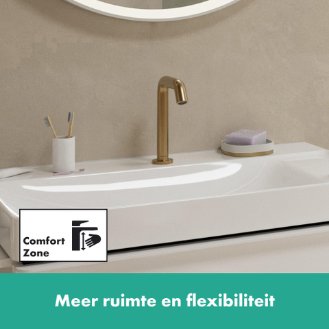 Hansgrohe Tecturis s 2-gats wastafelkraan - 150 - coolstart - met waste - geborsteld brons SW918743