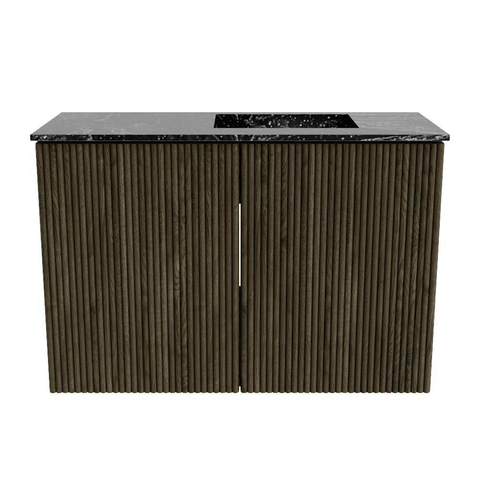 Mondiaz JOYA-DLUX 60cm toiletmeubel - kleur Shadow - Wastafel FAYE positie Rechts Zonder kraangat kleur Lava. SW1422822