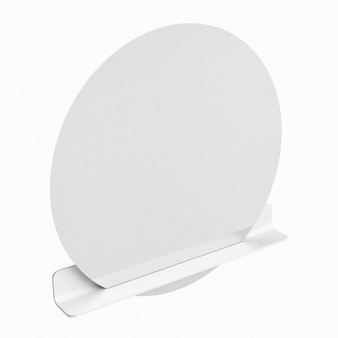 Mondiaz SPOT spiegel – Ø100 cm – met planchet – Talc (wit) SW1235470