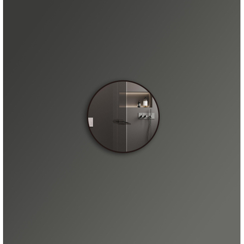 Saniclass Retro Line miroir – Ø 60 cm – Noir mat SW643423