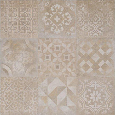 ÉCHANTILLON Ceralto Minuta R11 Carreau décoratif 60x60cm 9.5mm R9 grès cérame Cementine SW914305