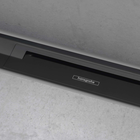 Hansgrohe RainDrain Flex Douchegoot - 90cm - inkortbaar - wandmontage - mat zwart SW1590399