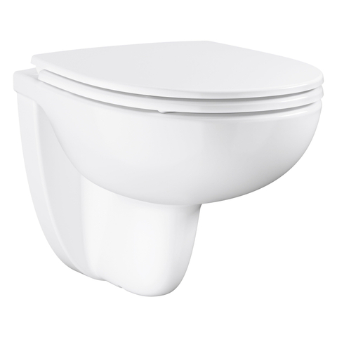 GROHE Bau Ceramic hangtoilet - 53.8cm - met zitting en deksel softclose SW1477609