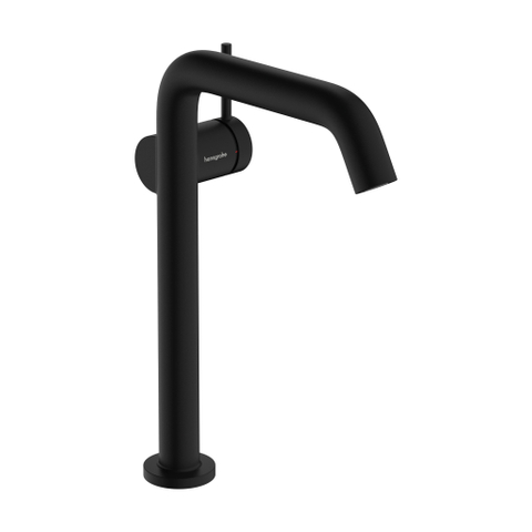 Hansgrohe Tecturis S - wastafelkraan - 1-gats - bm 240 fine coolstart m. push open waste m. vaste uitloopvoorsprong 16.7cm - mat zwart SW1126711