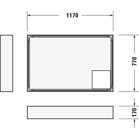 Duravit D Code douchebak acryl rechthoekig 120x80x8.5cm wit OUTLETSTORE STORE40516