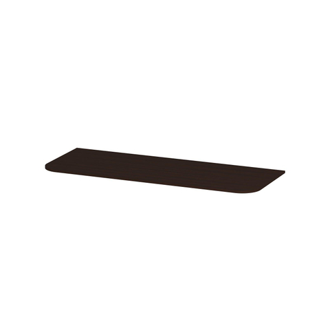 INK Concept R Plan vasque - 120x45x1.7cm - pour meuble bas arrondi - MFC - Dark veneer SW1406082