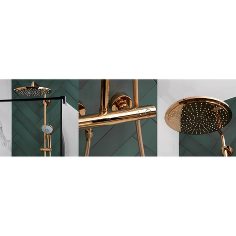 Grohe Euphoria XXL Regendoucheset Opbouw - hoofddouche 31cm - handdouche rond - warm sunset (koper) SW98858