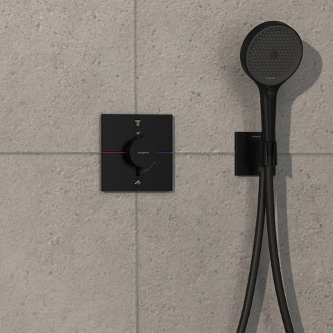 Hansgrohe ShowerSelect Comfort E Inbouw - thermostaat 2F geïntegreerde zheidscom.EN1717 - mat zwart SW917869