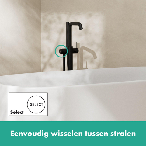 Hansgrohe Tecturis s Eengreeps badmengkraan vloermontage - vrijstaand - mat zwart SW918588