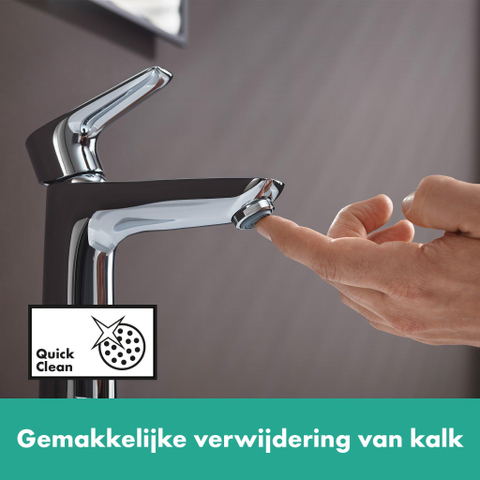 Hansgrohe Talis e 1 greeps wastafelkraan - 110 PopUp - trekwaste - hoogglans chroom SW28983