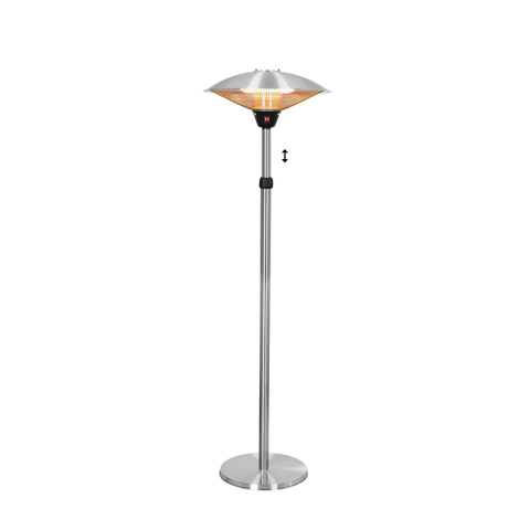 Eurom Chauffage de terrasse PD2101 XXL Chauffage de patio 2100 watt 160-225 cm inox SW877012