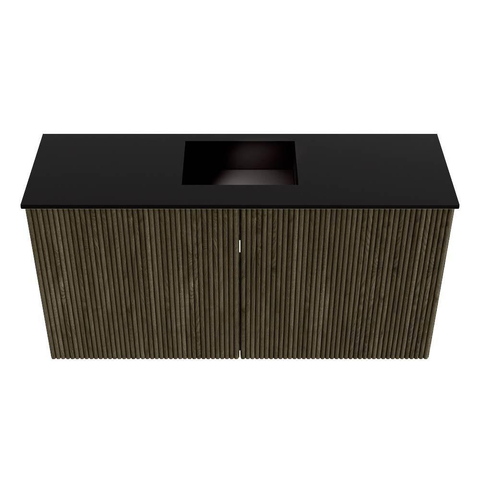 Mondiaz JOYA 80cm toiletmeubel - kleur Shadow - Wastafel FAYE positie Midden 1 kraangat kleur Urban. SW1426194