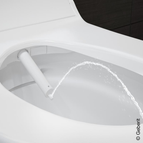 Geberit Aquaclean tuma Wandcloset - douche wc decorplaat - glas wit SW87553