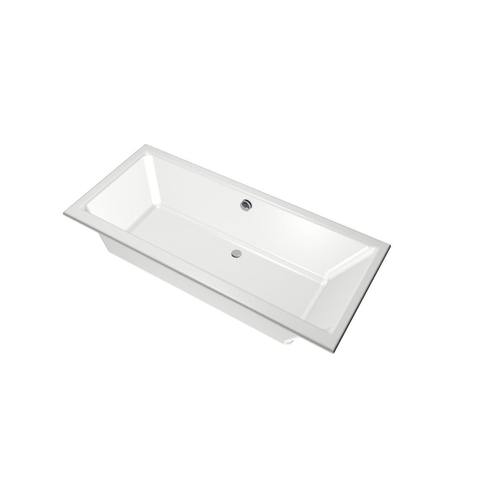 Xenz Kristal Baignoire - 180x80x48 - bonde Centrale - acrylique - blanc SW378483