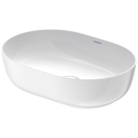 Duravit Luv Opzetwastafel - 50x35cm ovaal - zonder kraangat - zonder overloop wit - glans wit SW472316
