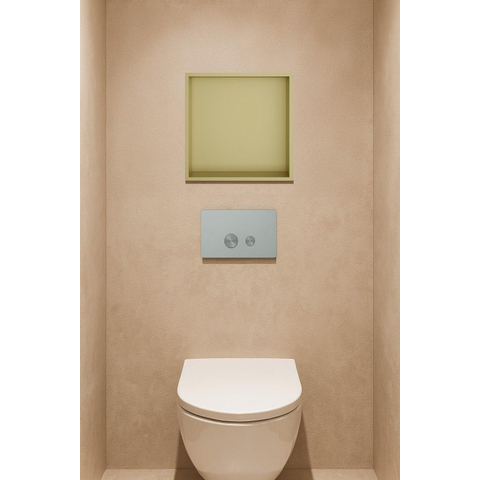 Hotbath &MORE Inbouwbox of inbouwnis - 30x30x10 - PVD - geborsteld messing (goud) SW1246536