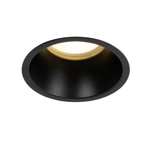 QAZQA Dept spot encastré - set van 8- 10.5x10.5x10.4cm - dimbaar - IP44 - zwart mat SW1209532